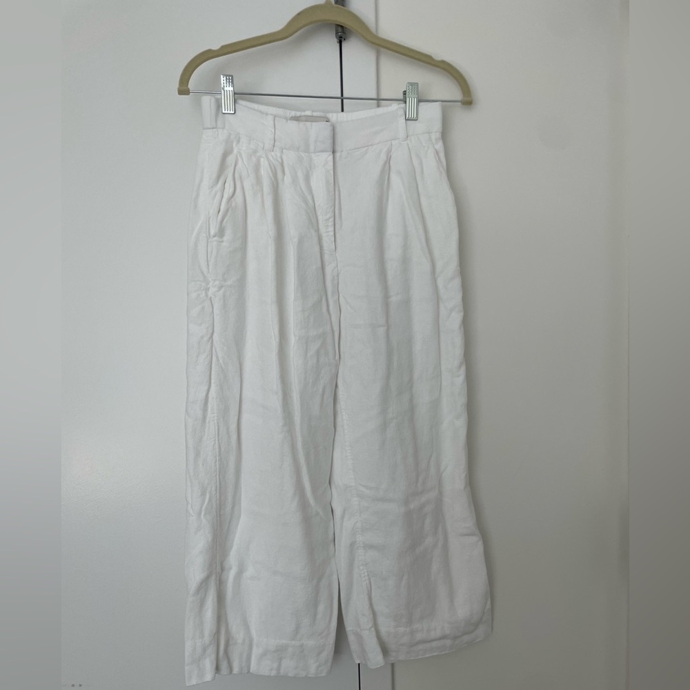 Abercrombie white linen pants